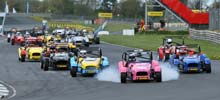 Racing action