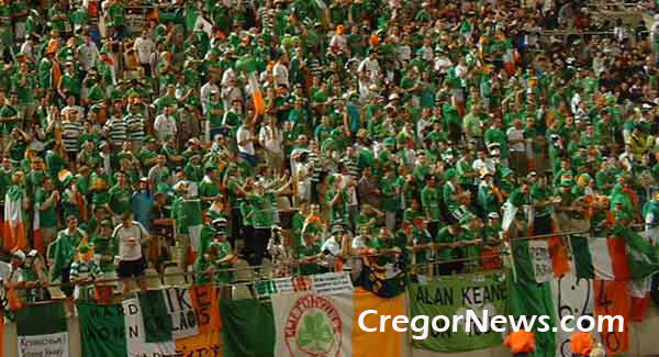 IRISH FANS AT THE GERMANY MATCH